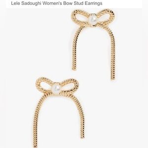 LELE SADOUGHI CLASSIC BOW STUD  EARRINGS